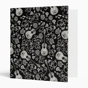 Classeur Disney Pixar Coco Guitare et Motif Rose
