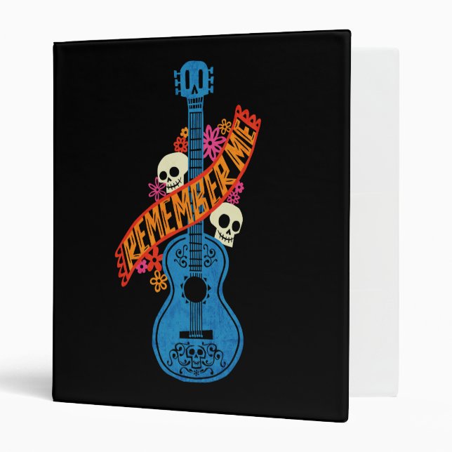 Classeur Disney Pixar Coco | Typographie des crânes de sucr (Devant/intérieur)