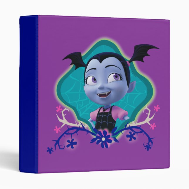 Classeur Disney | Vampirina - Vee - Floral gothique (Devant/Côté)
