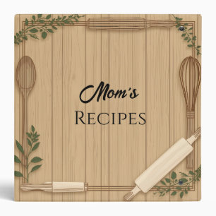 Classeur Disposition de recette de cuisine rustique de mama