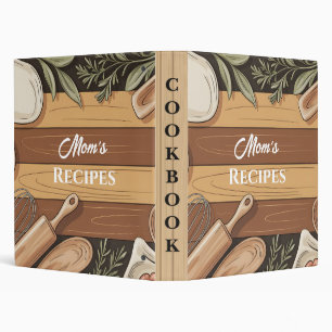 Classeur Disposition de recette de cuisine rustique de mama