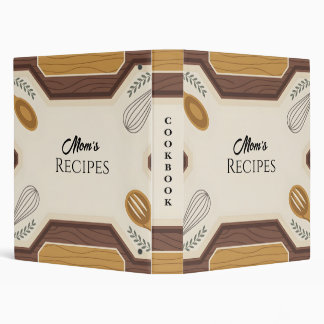 Classeur Disposition de recette de cuisine rustique de mama