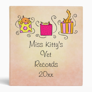Classeur Disques mignons de vétérinaire de chat