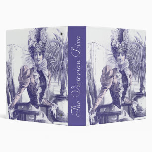 Classeur Diva victorienne - carnet antique de plat de mode
