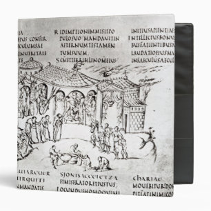 Classeur Diverses scènes illustrant un psaume