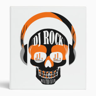 Classeur DJ rock crâne de la mort club musique