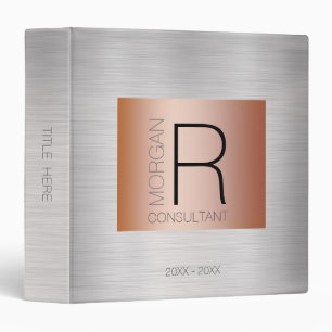 Classeur do-it-yourself Monogramme Nom de la profession Dat