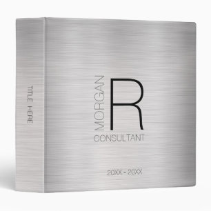 Classeur do-it-yourself Monogramme Nom de la profession Dat