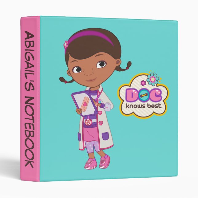 Classeur Doc McStuffins | Toute partie de mon travail (Devant/Côté)