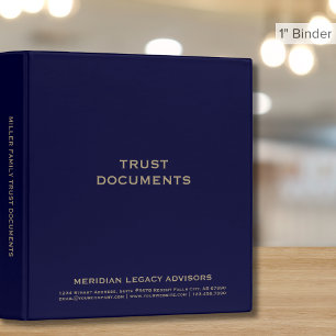 Classeur Documents de la marine Blue and Gold Trust