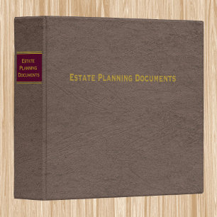 Classeur Documents de planification des biens immo