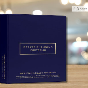 Classeur Documents de planification successorale bleu marin