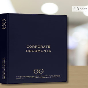 Classeur Documents d'entreprise classiques Logo personnalis