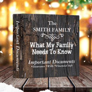 Classeur Documents famille importants ・ personnalisables