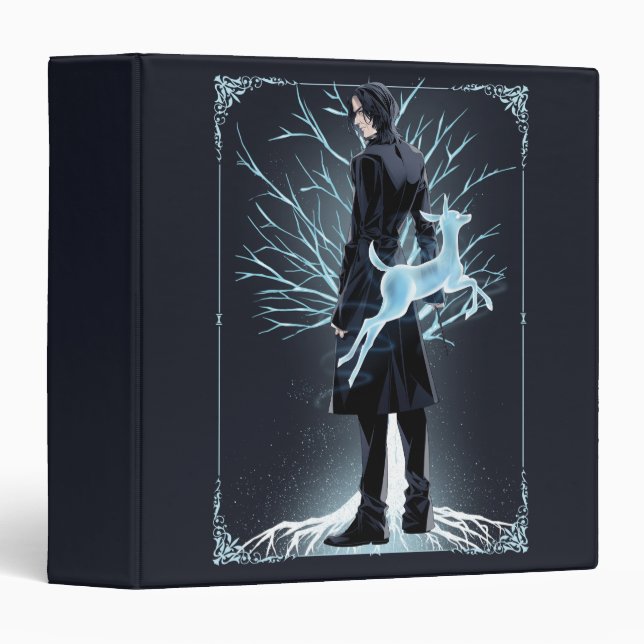 Classeur Doe Patronus d'Anime Severus Snape (Devant/Côté)
