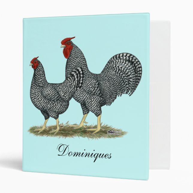 Classeur Dominique Chickens (Devant/intérieur)