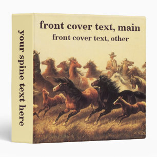 Classeur Domptage de chevaux sauvages par James Walker