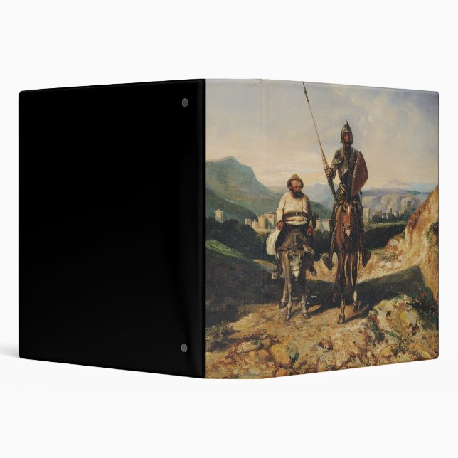 Classeur Don don Quichotte et Sancho (Arrière-plan)
