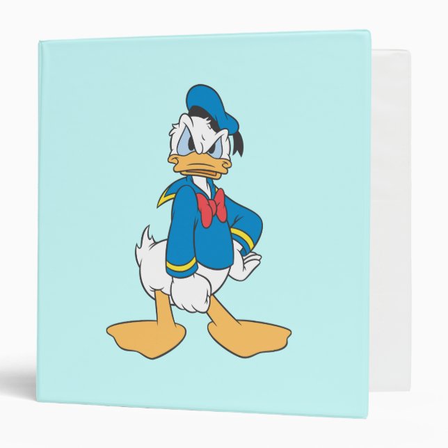 Classeur Donald Duck | Une main sur hanche (Devant/Intérieur)