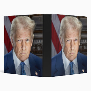 Classeur Donald Trump 2025 Portrait du président américain