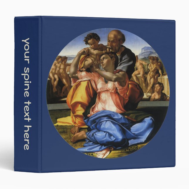 Classeur Doni Tondo ou Doni Madonna de Michel-Ange (Devant/Côté)