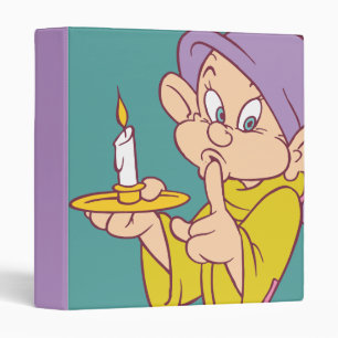 Classeur Dopey tenant une bougie