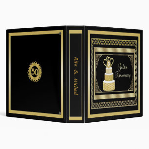 Classeur d'or d'anniversaire