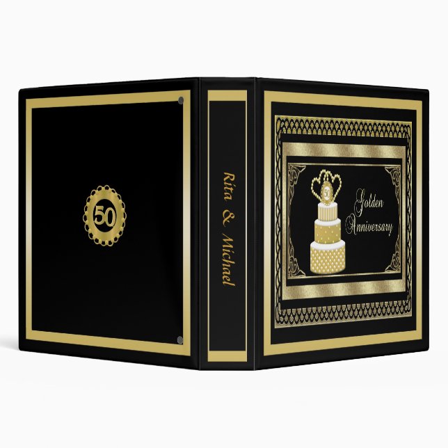 Classeur d'or d'anniversaire (Arrière-plan)
