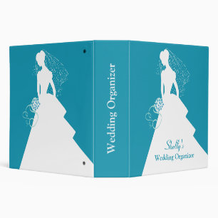 Classeur d'organisateur de mariage de silhouette