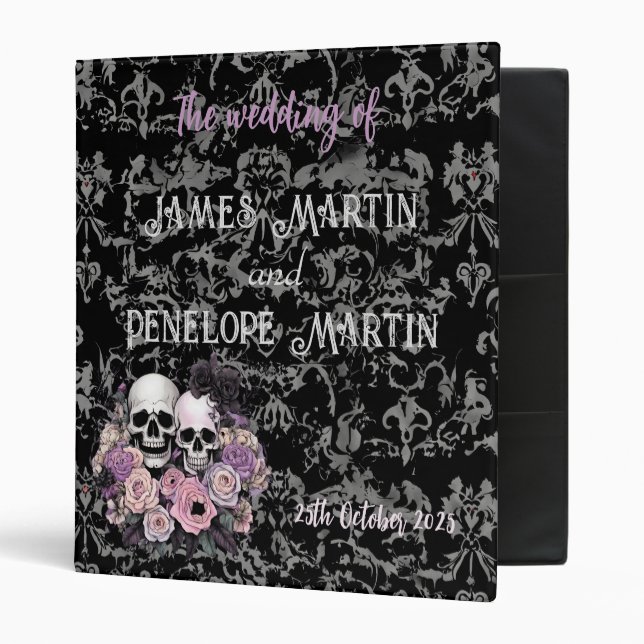 Classeur Dossier Album photo Mariage Goth (Devant/intérieur)