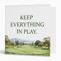 Dossier de classement aquarelle golf