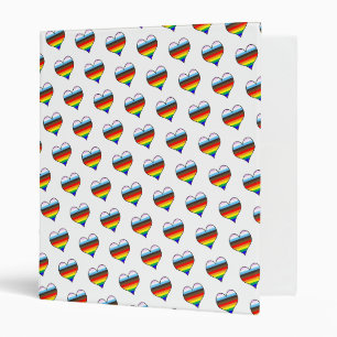 Classeur Dossier de poche Motif Rainbow Heart