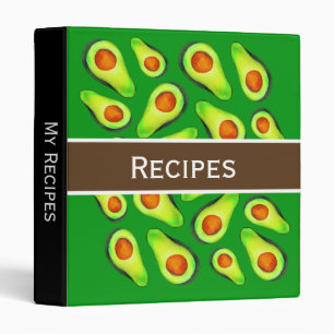 Classeur Dossier de recette de cuisine d'avocat sain modern