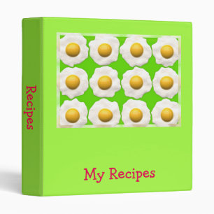 Classeur Dossier de recettes pop art oeufs au plat