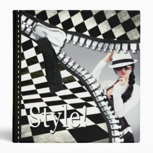 Classeur Dossier de tirette de damier de styliste de mode