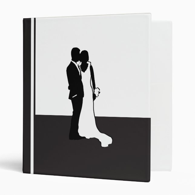 Classeur Dossier élégant de mariage (Devant/intérieur)