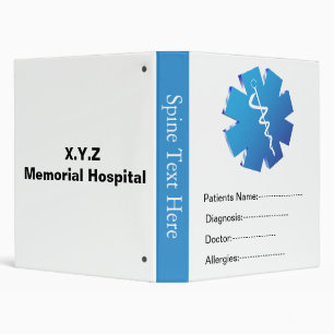 Classeur Dossier médical du patient bleu