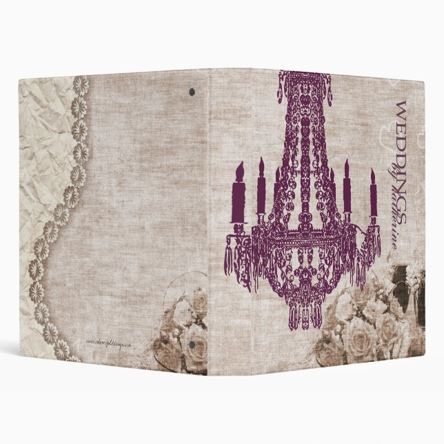 Classeur Dossier vintage de wedding planner (Arrière-plan)