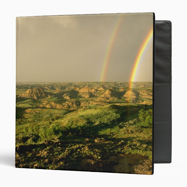 Classeur Double arc-en-ciel sur le canyon peint de Théodore (Devant/Intérieur)