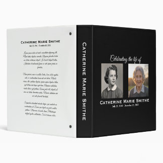 Classeur Double Image Funéraire ou Mémorial