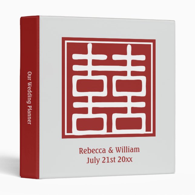 Classeur Double Mariage chinois (Devant/Côté)