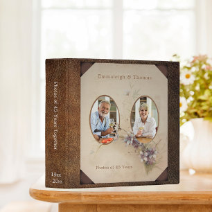 Classeur Double Photo Vintage Floral Photo Scrapbook