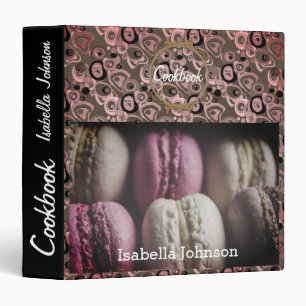 Classeur Douces macarons délicieux gâteaux de dessert délic