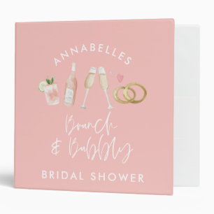 Classeur douche à nuptiale rose girly
