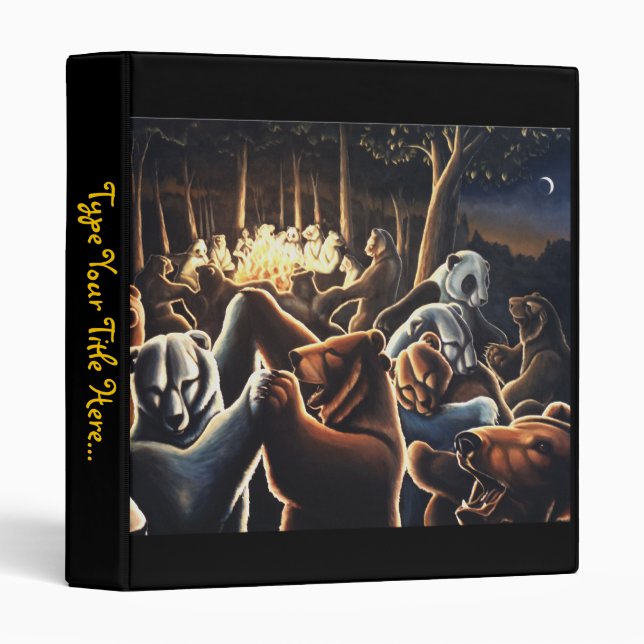 Classeur d'ours dansant Mignon ours d'art Fournitu (Devant/Côté)