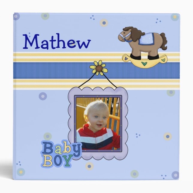 Classeur doux d'album de mémoire de bébé (Devant)