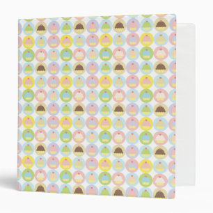Classeur doux de motif de petit gâteau