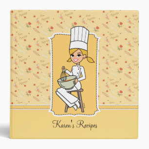 Classeur doux de recette de cuisinier de novice