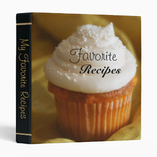 Classeur doux de recette de désert de petit gâteau