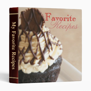 Classeur doux de recette de désert de petit gâteau